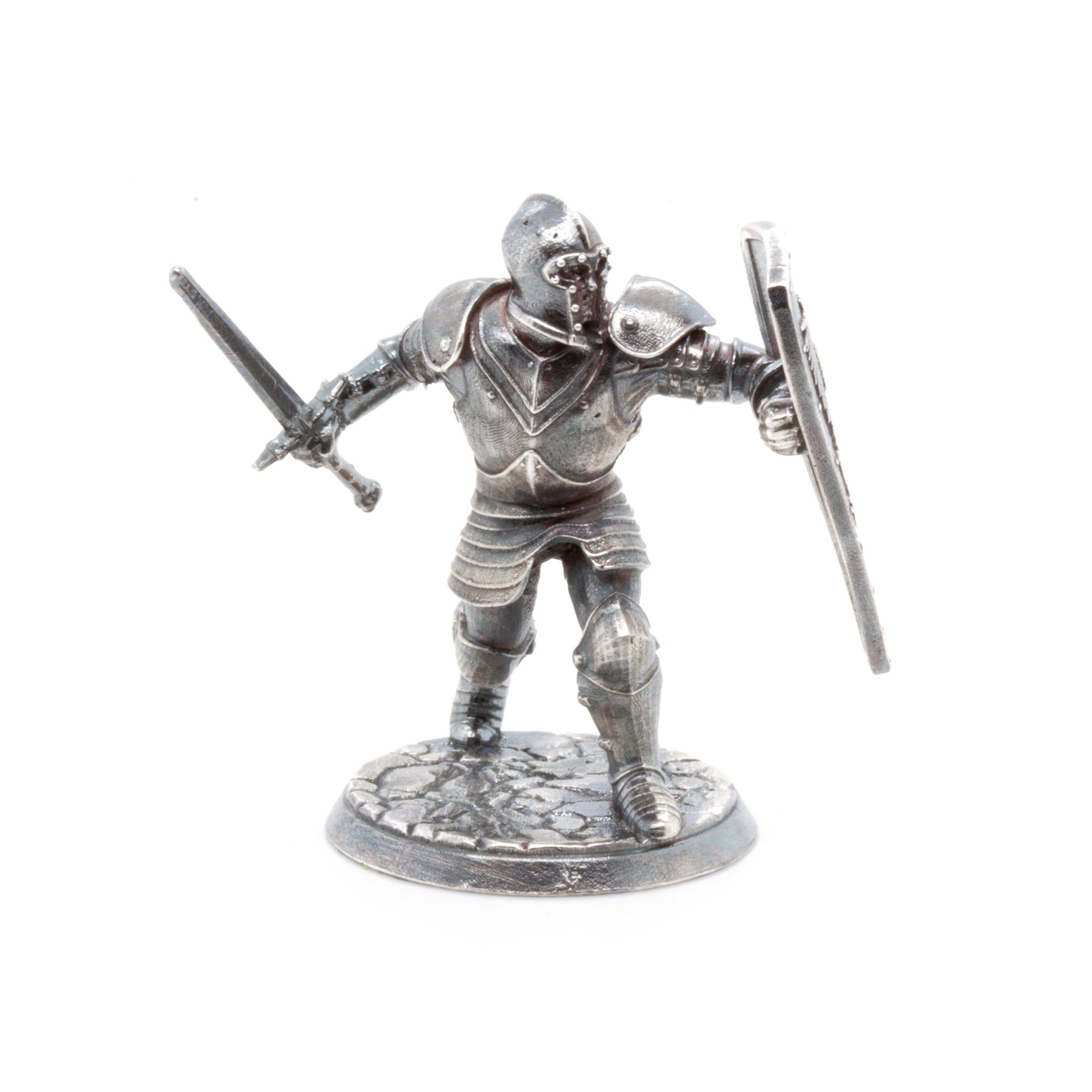 Antique Silver DnD Mini Figure - W.R. Metalarts