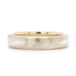 The Bi-Metal Mokume Gane Yellow Gold Band (Ready to ship in 5mm width with a 14K yellow gold liner size 10) - W.R. Metalarts