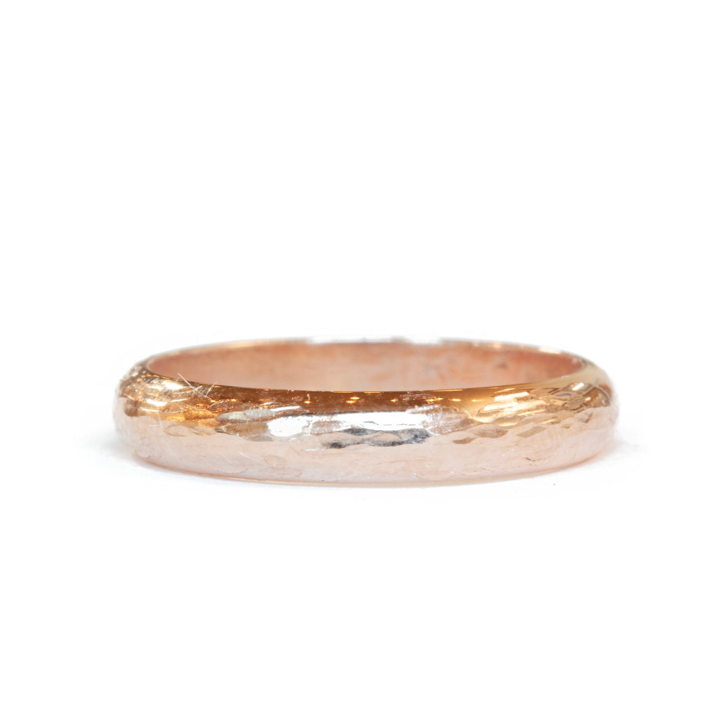 The Birch Band (Ready to ship in 3mm width 14K rose gold size 6.75) - W.R. Metalarts