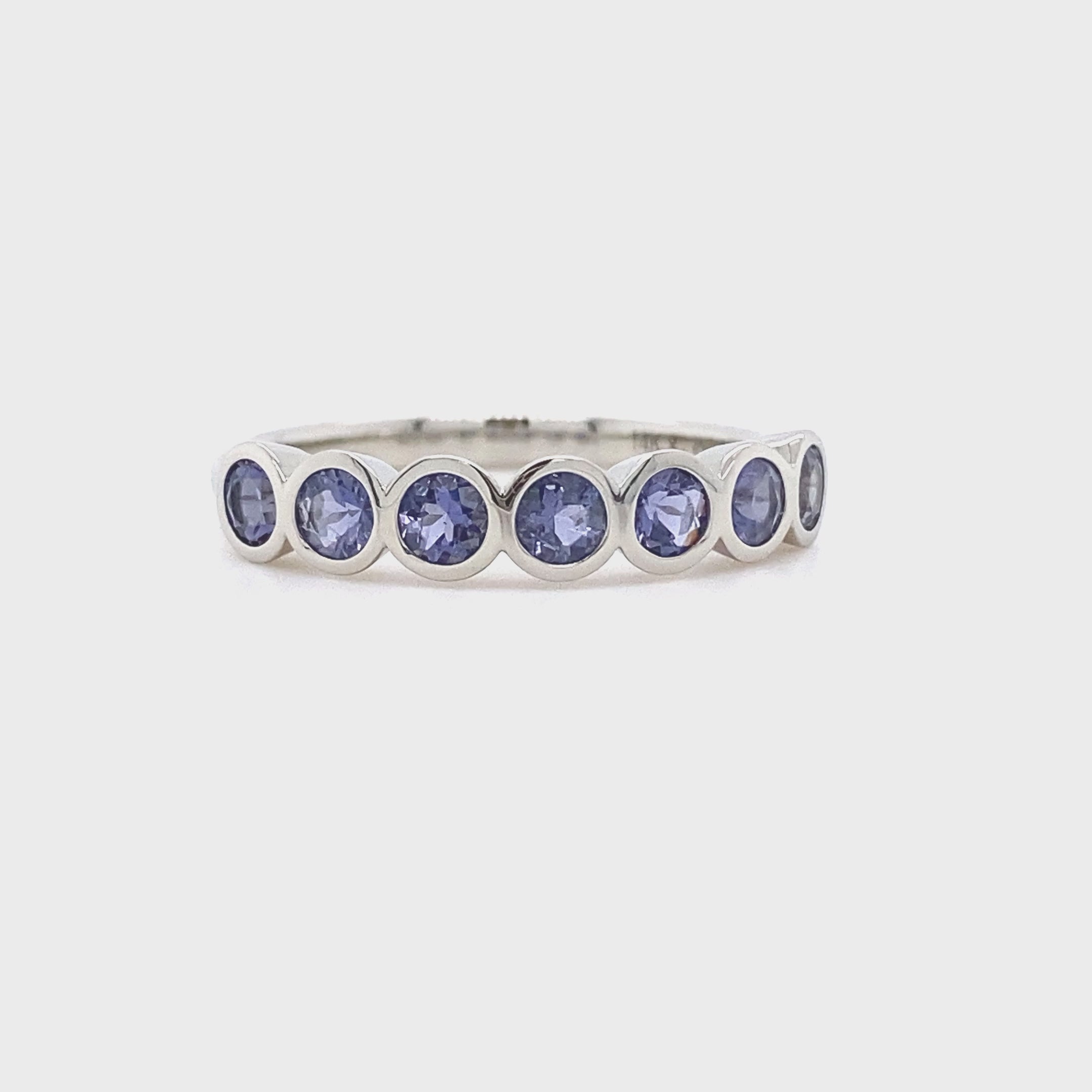 Sterling Silver and Iolite Gemstone Ring Simple Claw Set Gemstone Ring / Iolite  Ring / Dark Blue Gemstone Ring - Etsy